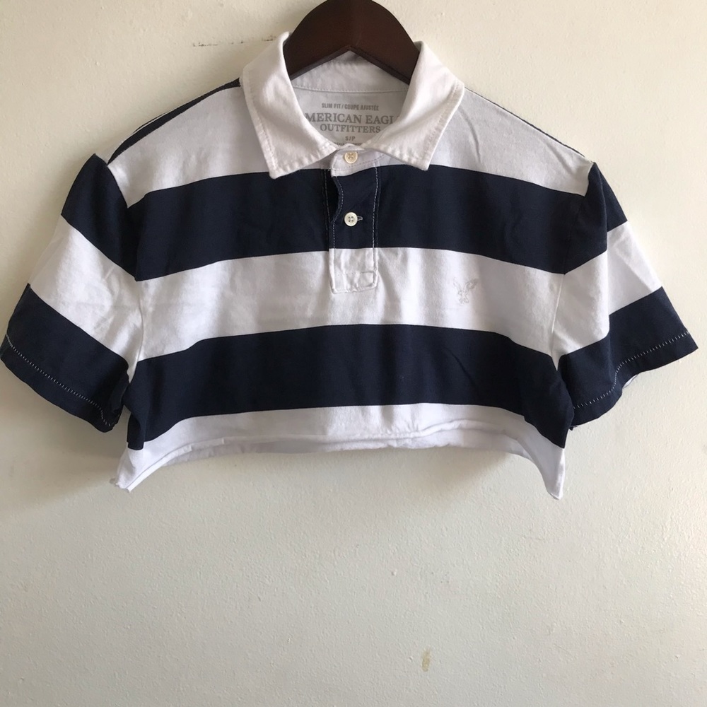 American Eagle Crop Top Polo